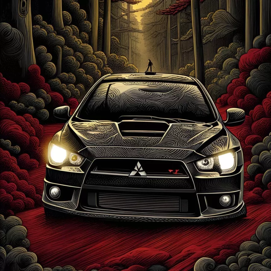 O Mitsubishi Lancer Evolution X 2.0 Turbo é um casamento perfeito entre a aerodinâmica e um design impressionante.