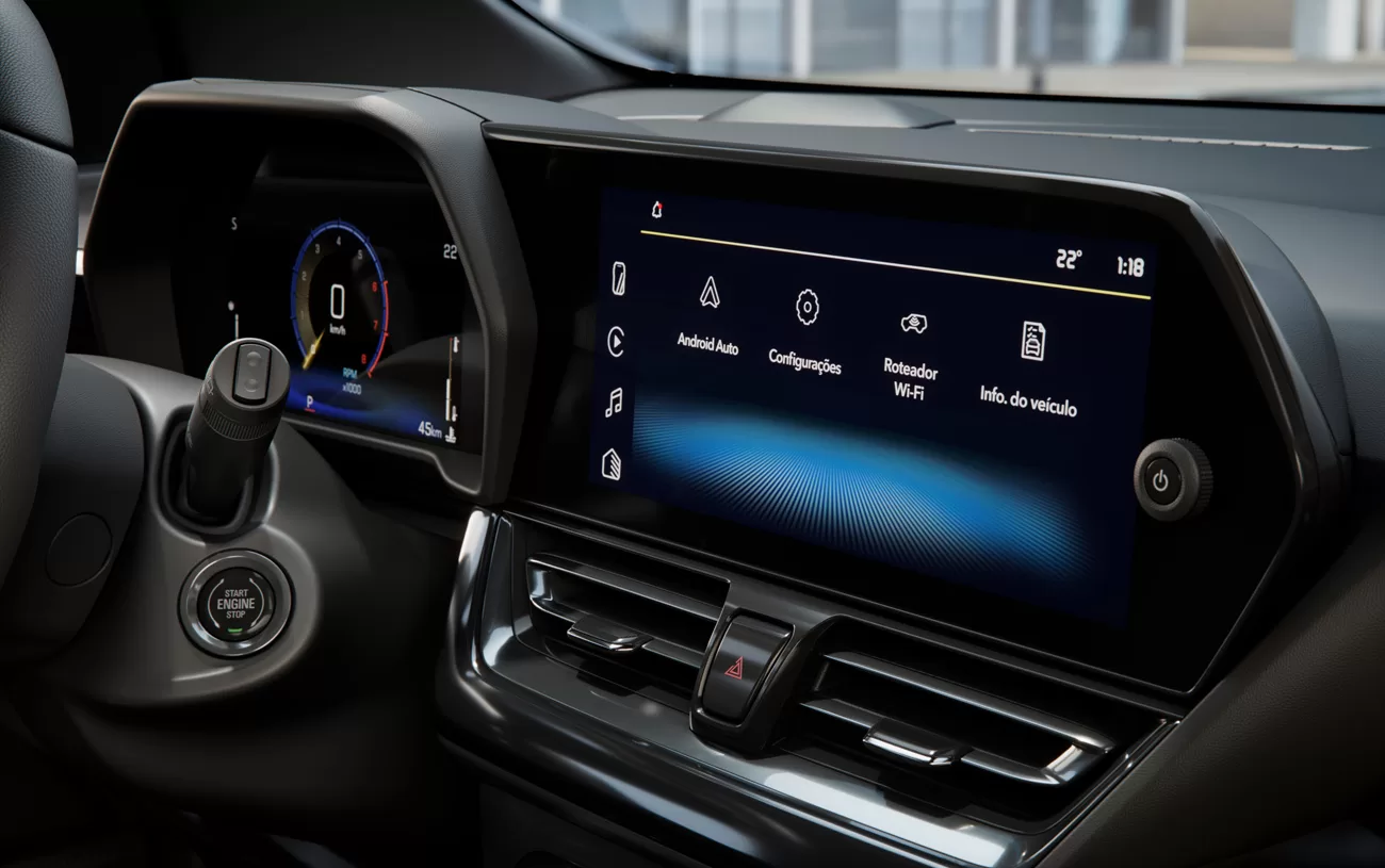 Com a última geração da central multimídia Chevrolet MyLink e recursos como OnStar com Wi-Fi nativo, o Novo Spin coloca o futuro na palma da sua mão.